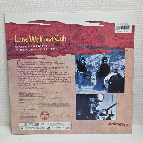 Lone Wolf and Cub: Baby Cart to Hades Laserdisc