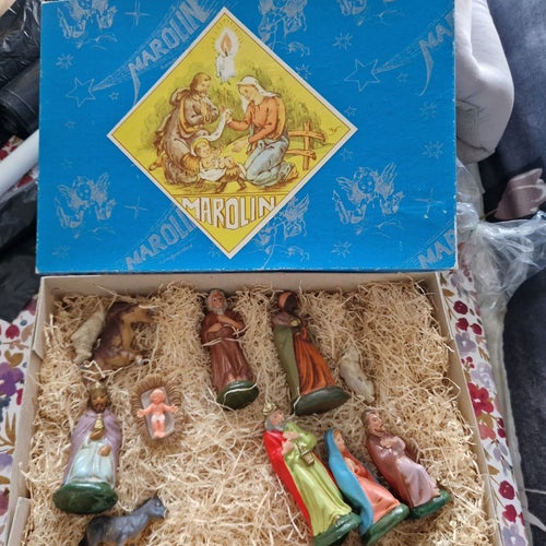 Retro Marolin "Christi Geb" julkrubba