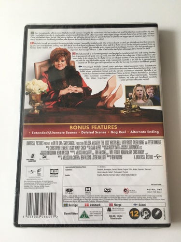 The boss (Melissa McCarthy, 2016). Inplastad DVD