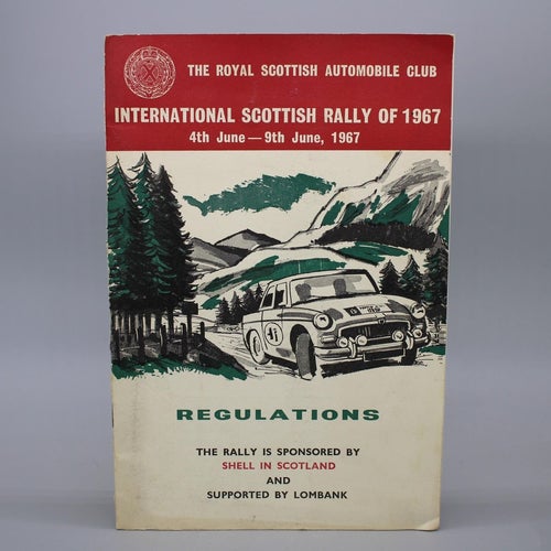 23d International Scottish Rally of 1967 - Regulations