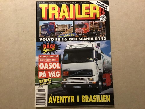 TRAILER NR 10 1995 CAFÉ UDDEN I SUNDSVALL,GASOL PÅ VÄG,FINSK SISU I LIMA,SCANIA