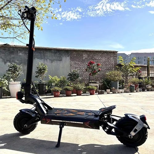 3200W-60V-28.6AH hopfällbar elektrisk skoter, elsparkcykel, elskoter, 10" däck