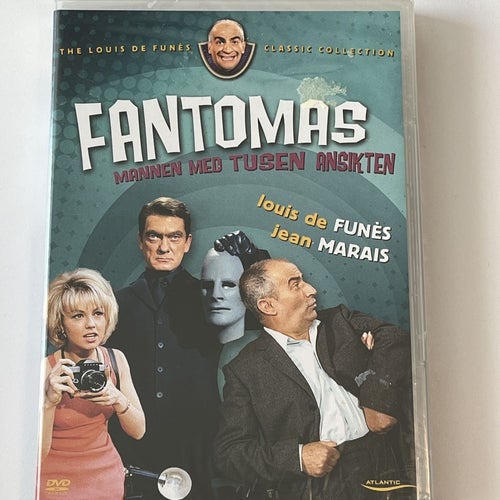 Fantomas mannen med tusen ansikten (Louis de Funès). Inplastad DVD
