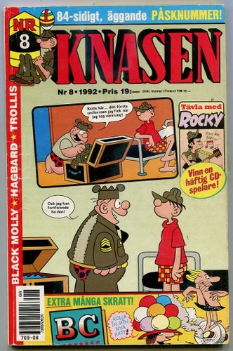 Knasen 1992 nr 8 Trollis, Hagbard, Fröbergs, Arken, Rödöga