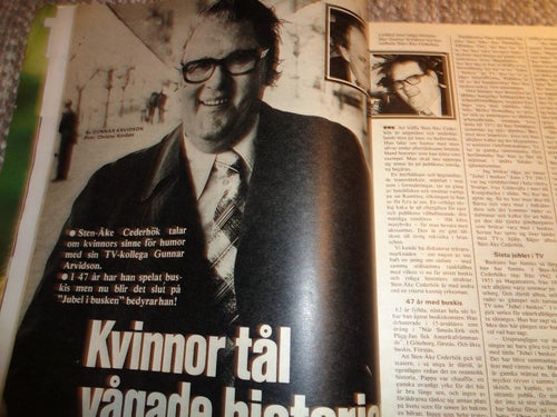 Året Runt nr29 1975 klippdocka Lotta Hedlund, Sten-Åke Cederhök, Arboga kyrka