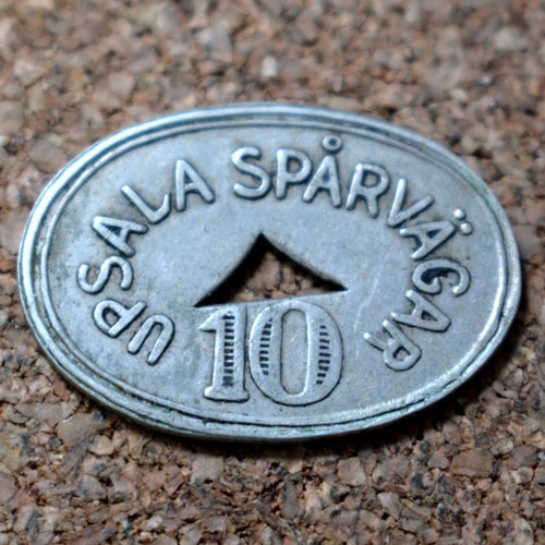 Pollett Uppsala Spårvägar 10 öre
