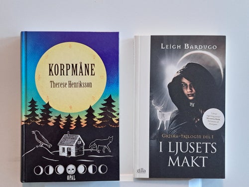 Bokpaket Korpmåne och I ljusets makt inbunden/häftad fantasy ungdom