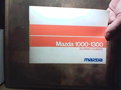 Mazda 1000 - 1300, instruktionsbok, Ny