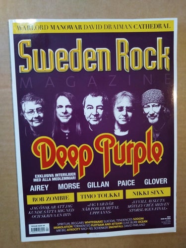 Sweden rock magazine 103 Deep Purple Manowar Sodom Amorphis Ocean