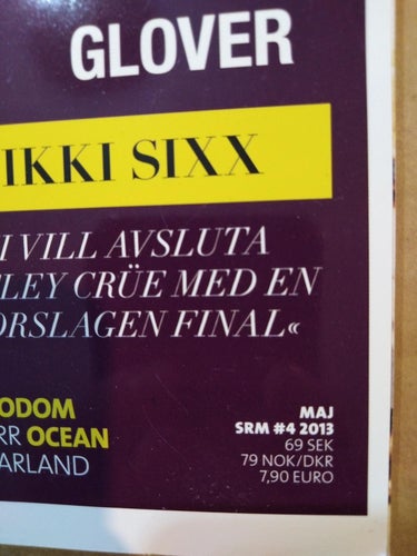 Sweden rock magazine 103 Deep Purple Manowar Sodom Amorphis Ocean