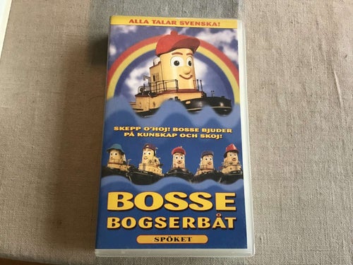 BOSSE BOGSERBÅT SPÖKET VHS SVENSKT TAL
