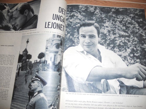 Idun nr23 1958 May Britt Wilkens, Marlon Brando