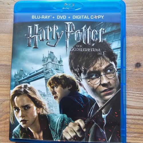 Harry Potter och Dödsrelikerna Del1 Blu-ray + DVD + Digital Copy Svenskt text