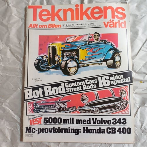 Teknikens värld 1977, nr. 3, Hot Rod