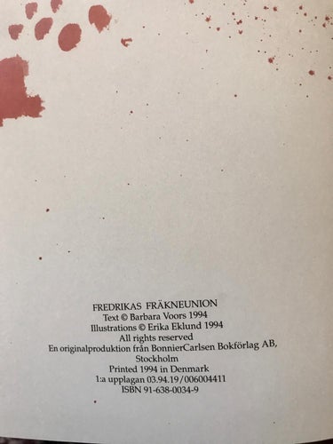 FREDRIKAS FRÄKNEUNION Barbara Voors Erika Eklund 1994