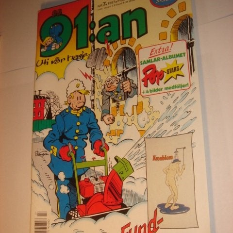 91:an (svensk) NY OLÄST Nr 7 1987 Adr Alb Uti vår hage