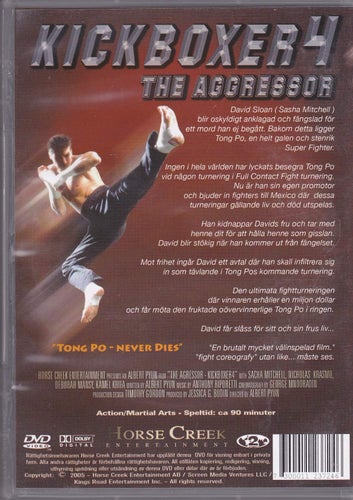 DVD / Kickboxer 4 / Sasha Mitchell, Nicholas Guest, Kamel Krifa / Fint skick