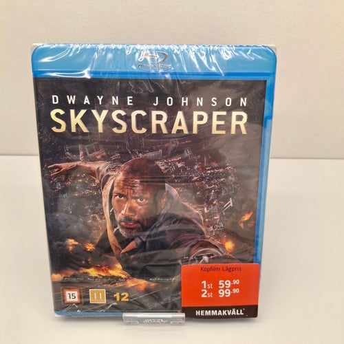 Skyscraper - Dwayne Johnson - Blu-ray film, Svensk text, Inplastad