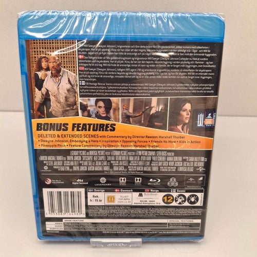 Skyscraper - Dwayne Johnson - Blu-ray film, Svensk text, Inplastad