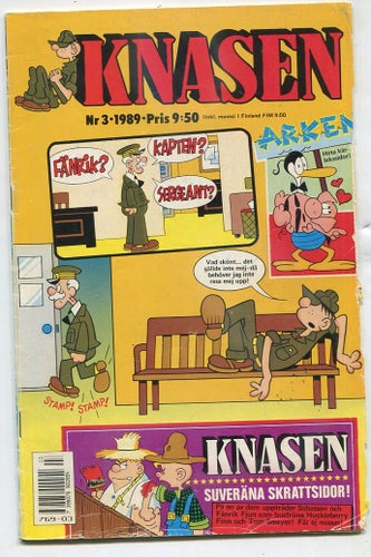 Knasen 1989 nr 3 Arken, Hagbard, Rödöga, BC, Sam & Silo