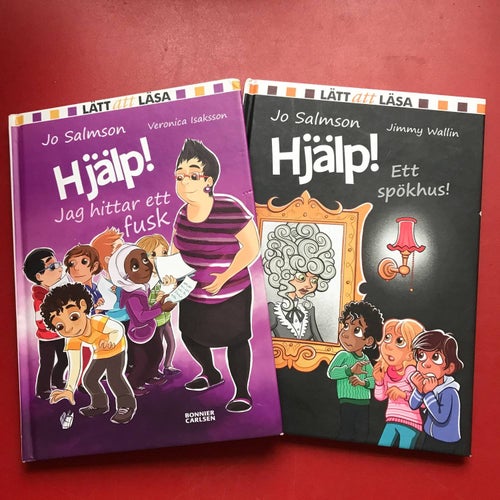 Lätt att läsa HJÄLP! JAG HITTAR ETT FUSK + HJÄLP! ETT SPÖKHUS Jo Salmson