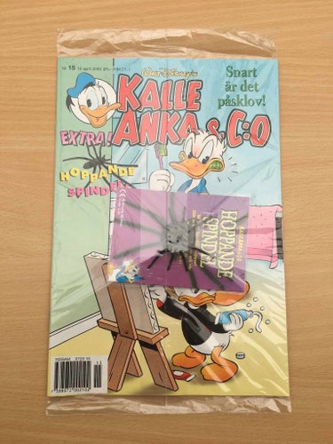 KALLE ANKA Nr 15 2000 - Inplastad - Hoppande spindel