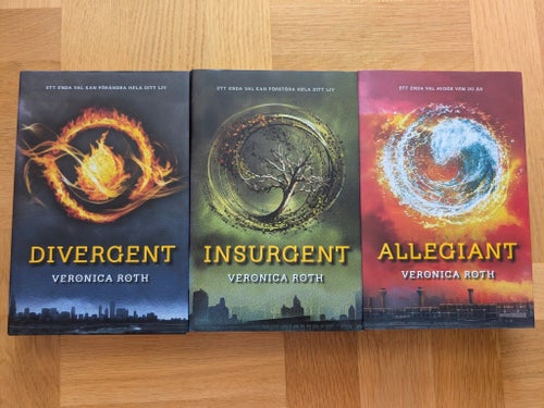 Divergent, Insurgent, Allegiant av Veronica Roth