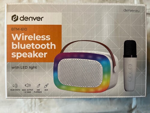 Denver BTM-610 Trådlös Högtalare med mic