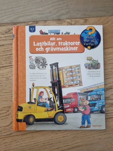 BOK Allt om Lastbilar, traktorer och grävmaskiner, Ravensburger