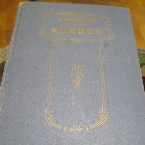 Äldre kokbok av Anna Olsson, 1919