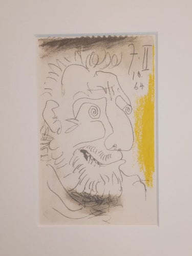PABLO PICASSO - FÄRGLITOGRAFI - LE GOUT DU BONHEUR, 1970 - LIMITERAD UPPLAGA