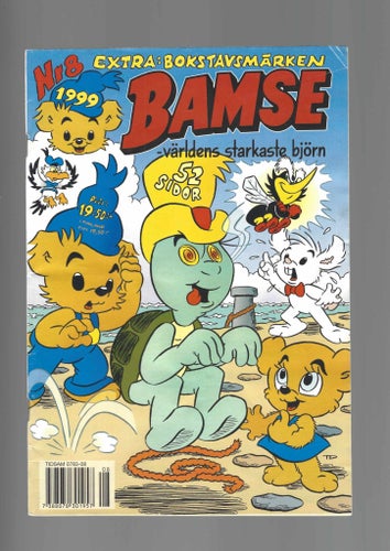 Bamse 8 1999 skicka fn med Bokstavsmärken