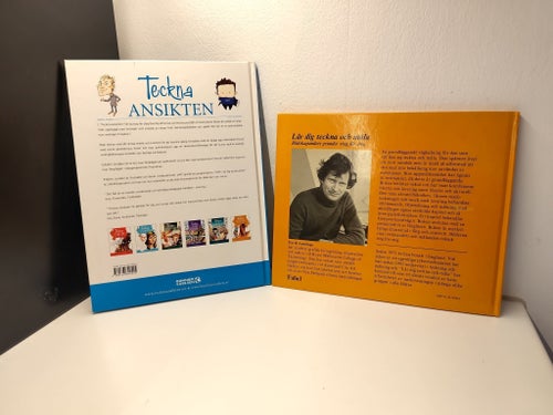 2 böcker - Lär dig teckna och Teckna ansikten
