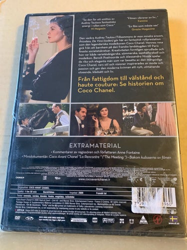 Coco Chanel, Livet före, INPLASTAD, Dvd