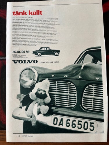 Volvo Amazon Annons från 1965