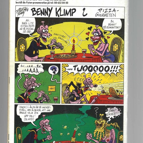 Pyton 4 1993 med bilaga planch skick fn