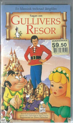 SAGAN OM GULLIVERS RESOR ( VHS FILM ! )