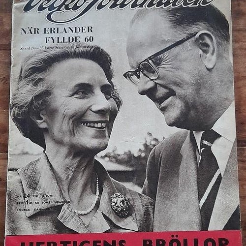 Vecko-Journalen / Nr 24 - 1961 / Tage Erlander / Regalskeppet Vasa mfl...