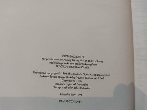 Problemlösaren Praktiska lösningar som gör livet enklare av Det Bästa. Very F+