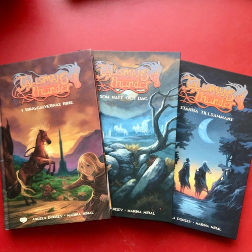 3 böcker TALISMANS OF THUNDER Angela Dorsey