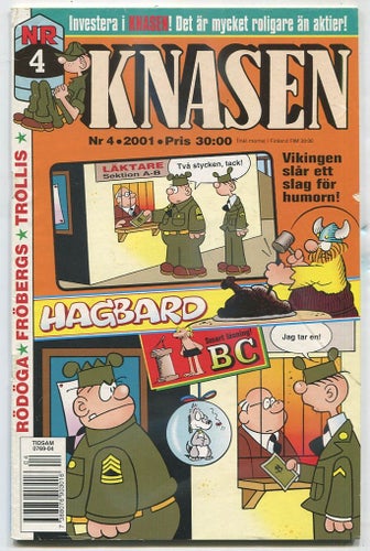 Knasen 2001 nr 4 Hagbard, Rödöga, BC, Kaxen, Fröbergs