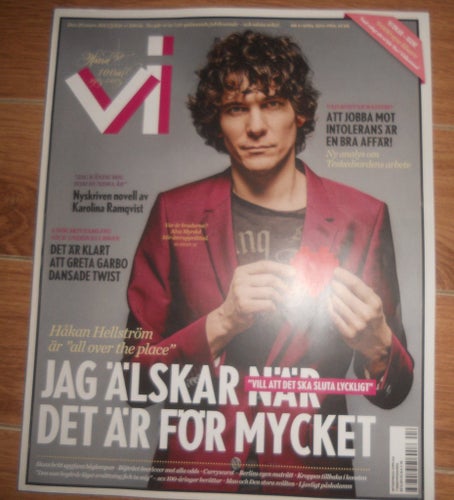 Vi nr4 2013 Håkan Hellström, Lena Nyman,