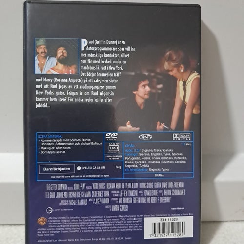 AFTER HOURS ("En natt i New York") - Martin Scorsese *UTGÅNGEN DVD* - Sv. text