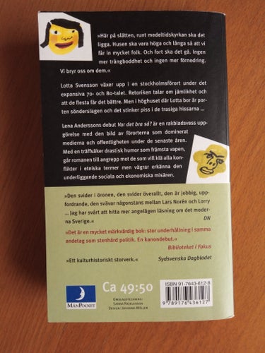 Var det bra så? Debutbok av Lena Andersson, 2000, Pocket