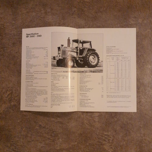 Broschyr Massey Ferguson Traktor 2680
