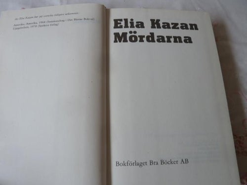 MÖRDARNA, E. KAZAN, 1973,  BÖCKER