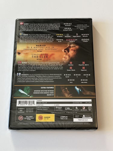 Buried (Ryan Reynolds & José Luis García Pérez, 2010). Inplastad DVD