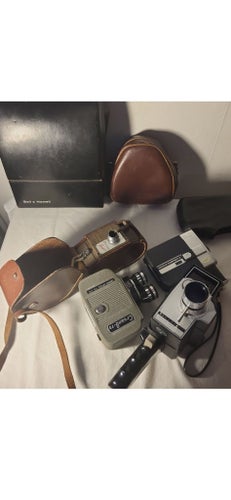 Vintage Filmkameror - Samlarobjekt Fullt Fungerande***