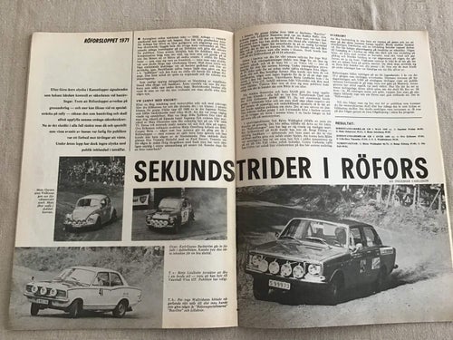 IMS MOTORSPORT NR 9 1971 RÖFORSLOPPET,ESCORT,RONNIE PETERSON LEDER EM