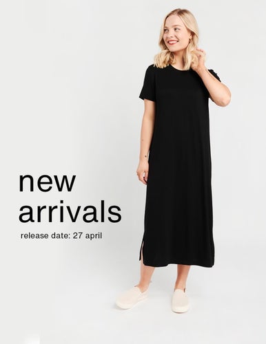 NY Me&i Svart klänning T-shirt dress strl L